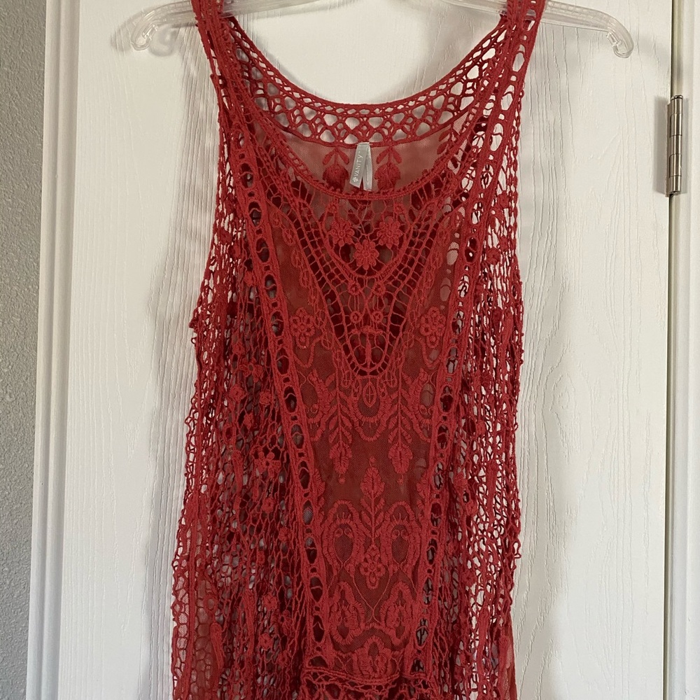 Lace tank top